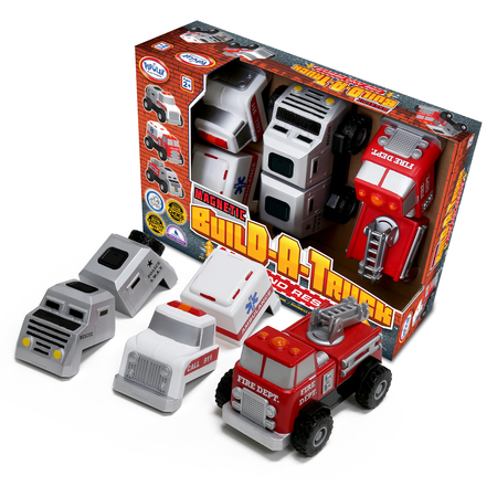 POPULAR PLAYTHINGS Magnetic Build-a-Truck Rescue 60402